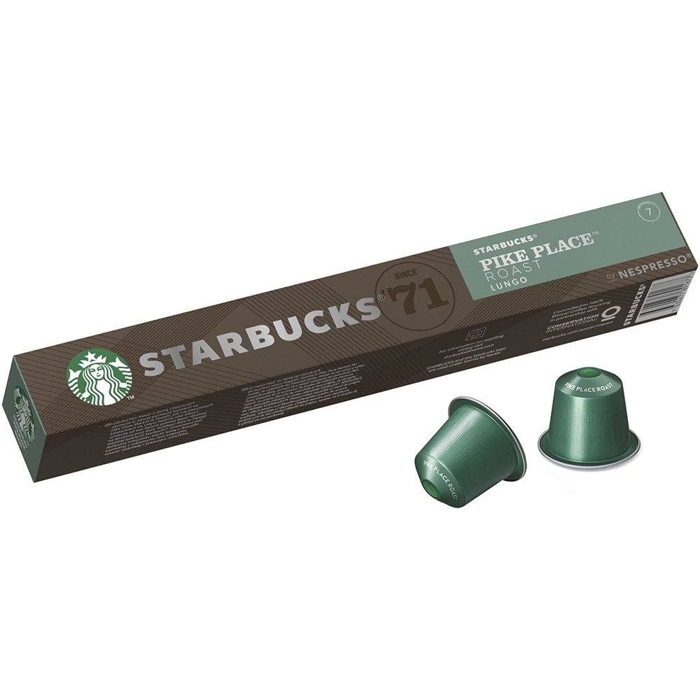 Capsule cafea STARBUCKS Pike Place Roast, compatibile Nespresso, 10 capsule, 53g