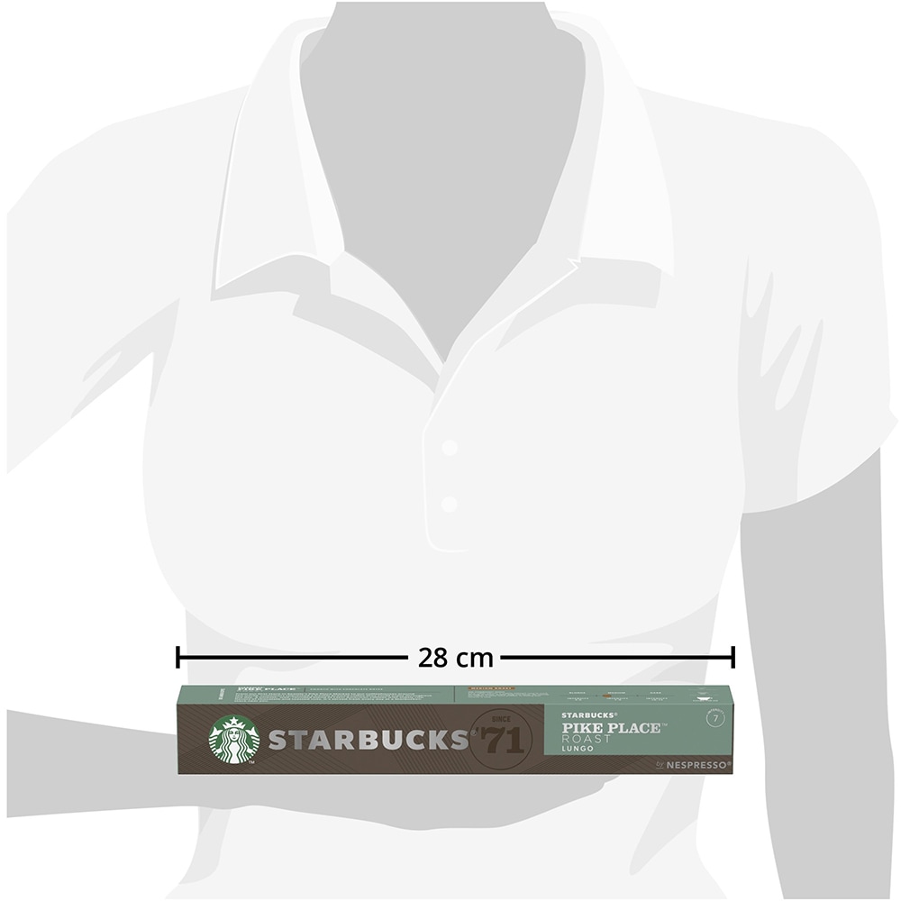 Capsule cafea STARBUCKS Pike Place Roast, compatibile Nespresso, 10 capsule, 53g