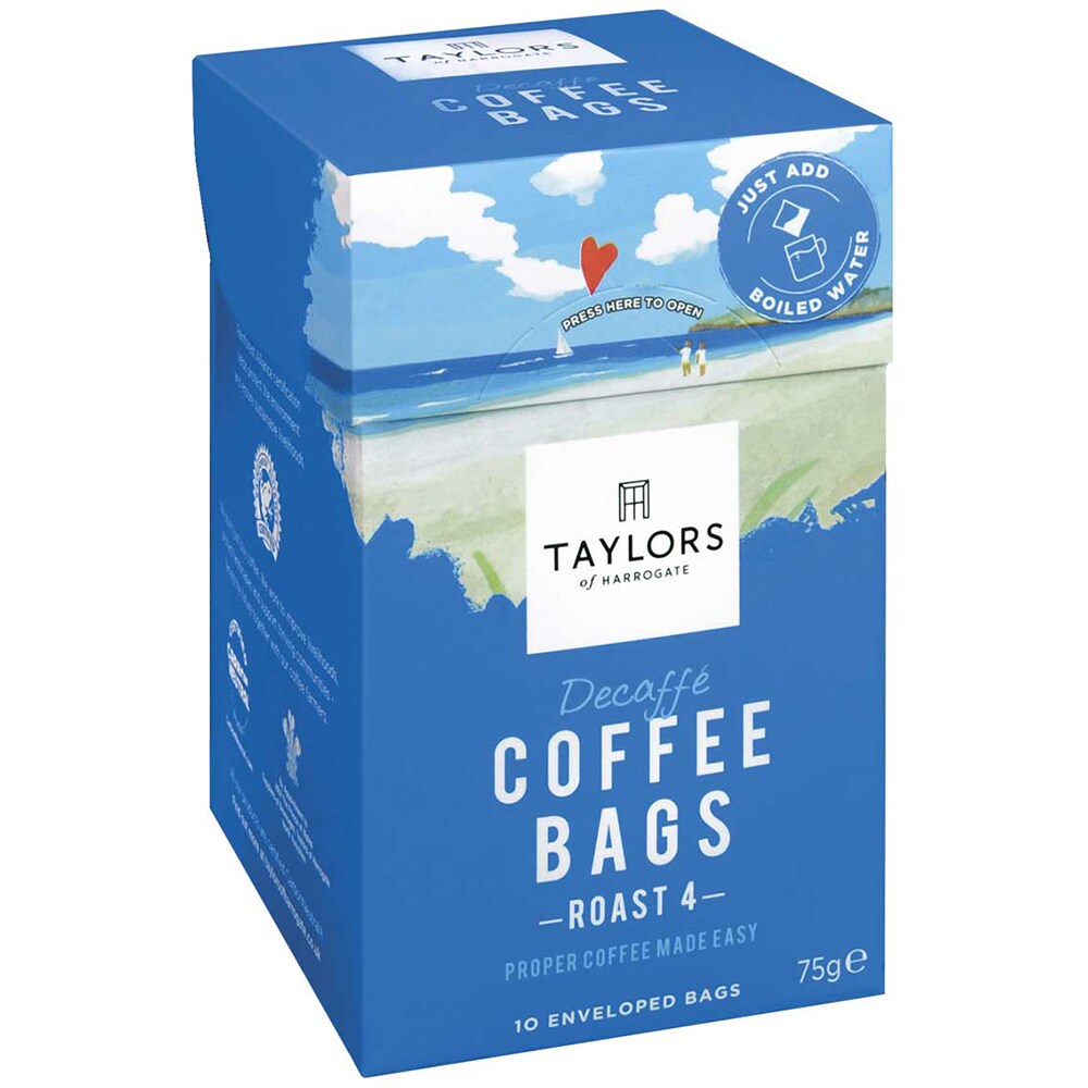 Cafea macinata TAYLORS OF HARROGATE Decaffe, 10 buc, 75g