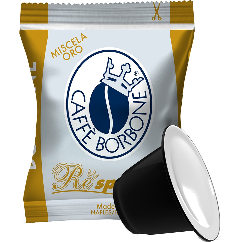 Capsule cafea BORBONE Respresso Oro, compatibile Nespresso, 100 capsule, 500g
