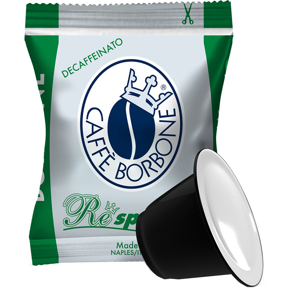 Capsule cafea BORBONE Respresso Decafeinizata, compatibile Nespresso, 50 capsule, 250g