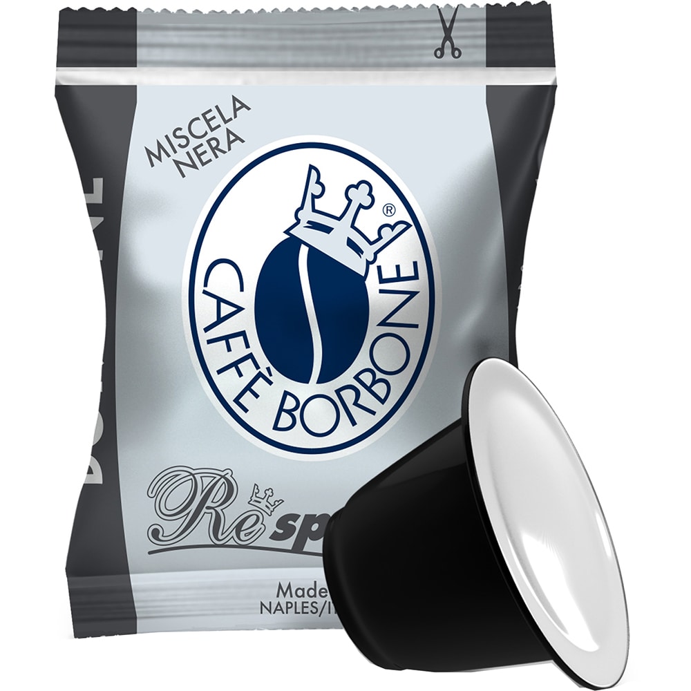 Capsule cafea BORBONE Respresso Nero, compatibile Nespresso, 50 capsule, 250g