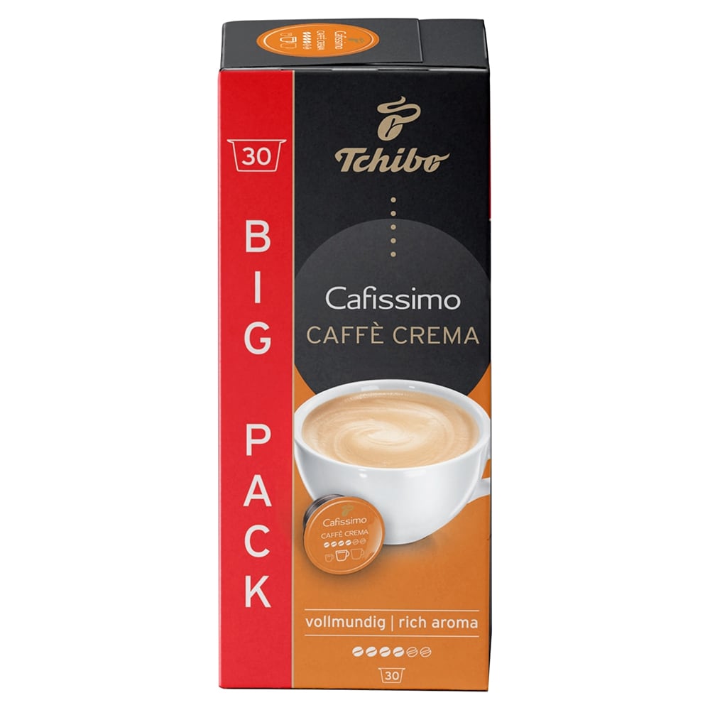 Capsule cafea TCHIBO Caffe Crema Rich Aroma, compatibile Cafissimo, 30 capsule, 225g
