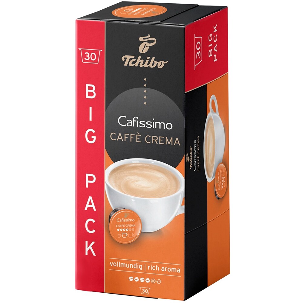 Capsule cafea TCHIBO Caffe Crema Rich Aroma, compatibile Cafissimo, 30 capsule, 225g