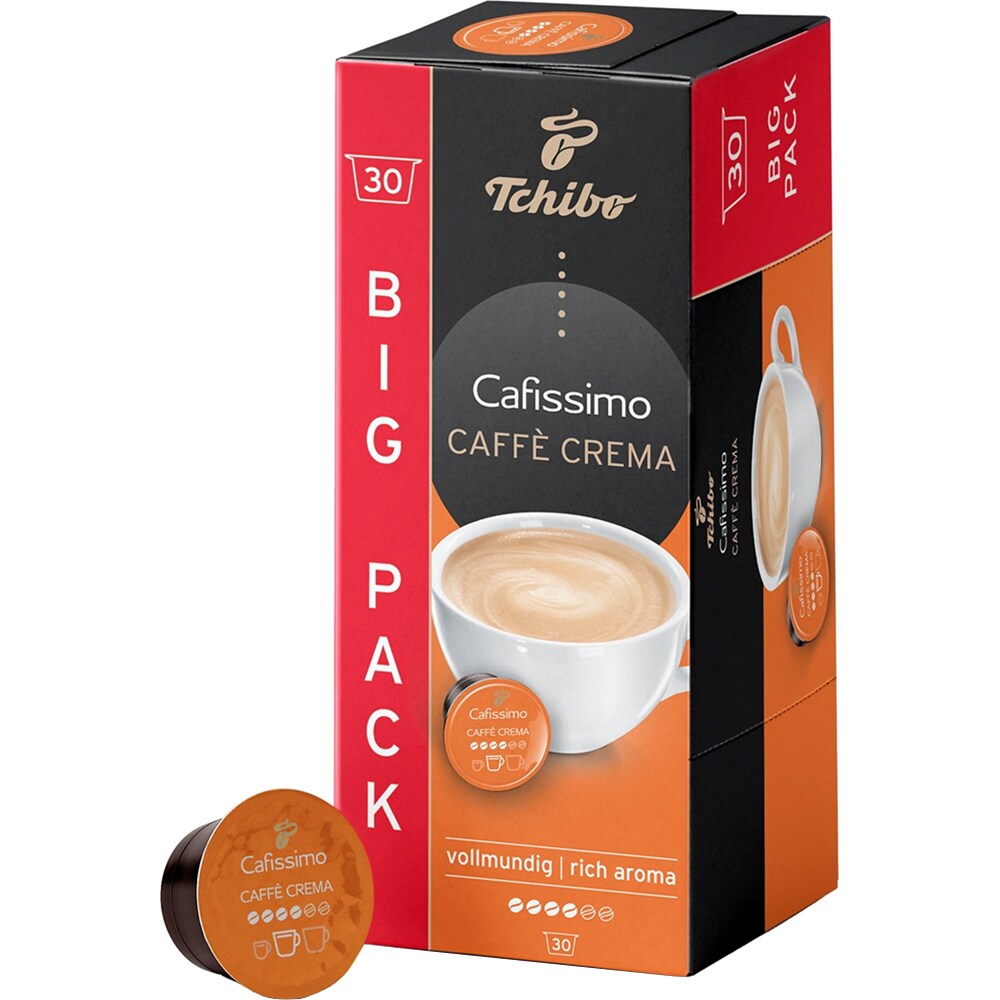Capsule cafea TCHIBO Caffe Crema Rich Aroma, compatibile Cafissimo, 30 capsule, 225g
