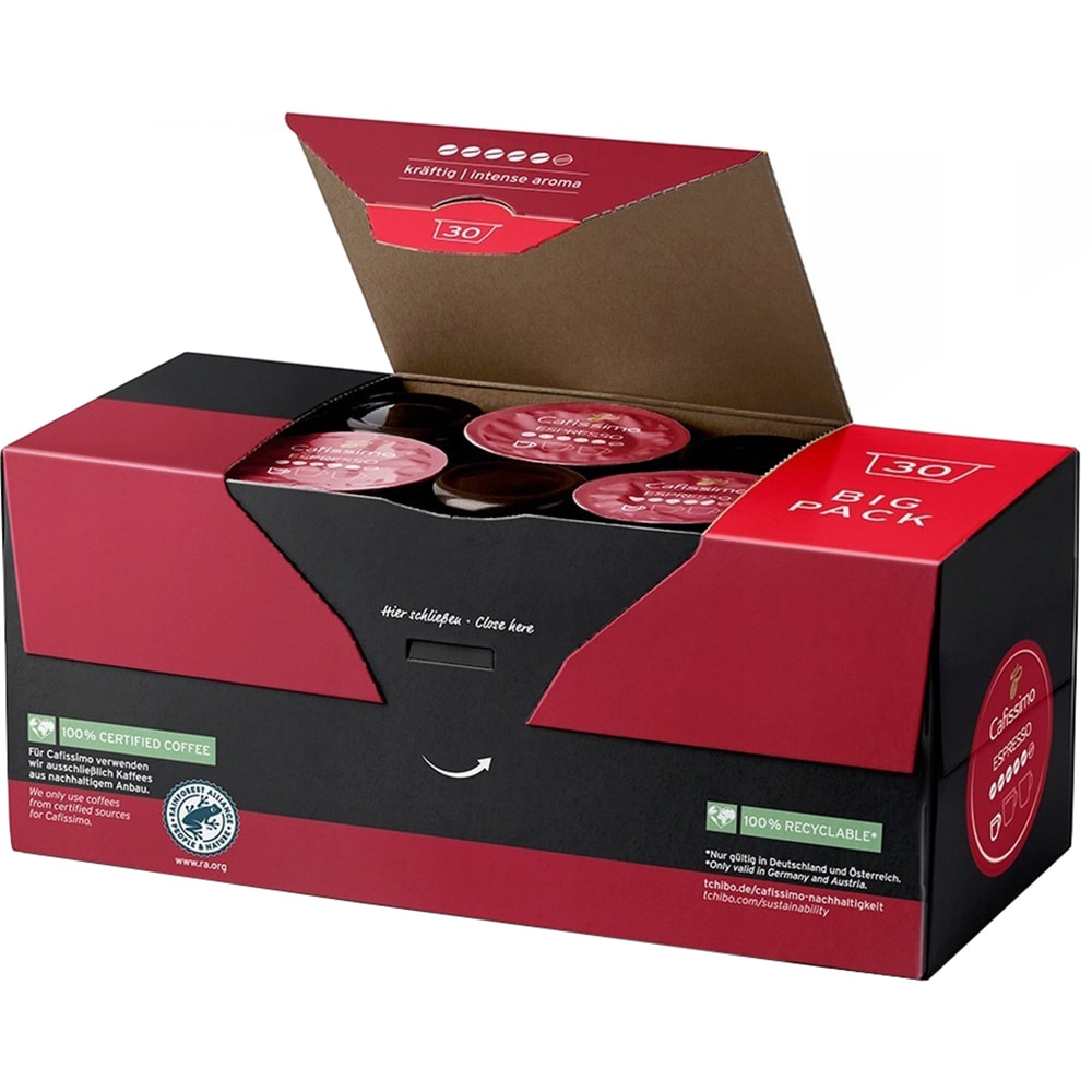 Capsule cafea TCHIBO Espresso Intense Aroma, compatibile Cafissimo, 30 capsule, 225g