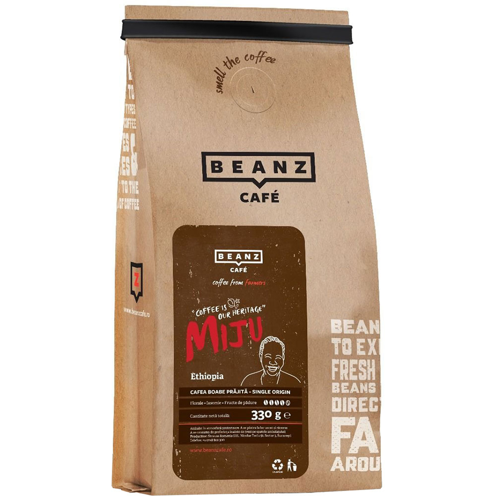 Cafea boabe BEANZ Miju Ethiopia, 330g