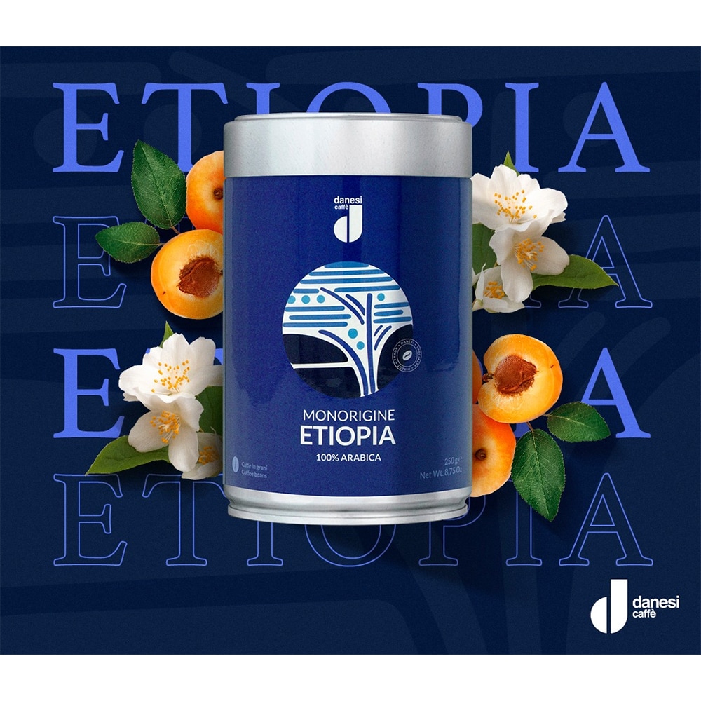 Cafea macinata DANESI CAFFE Monorigine Etiopia, 250g