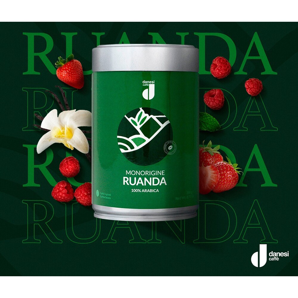Cafea macinata DANESI CAFFE Monorigine Ruanda, 250g