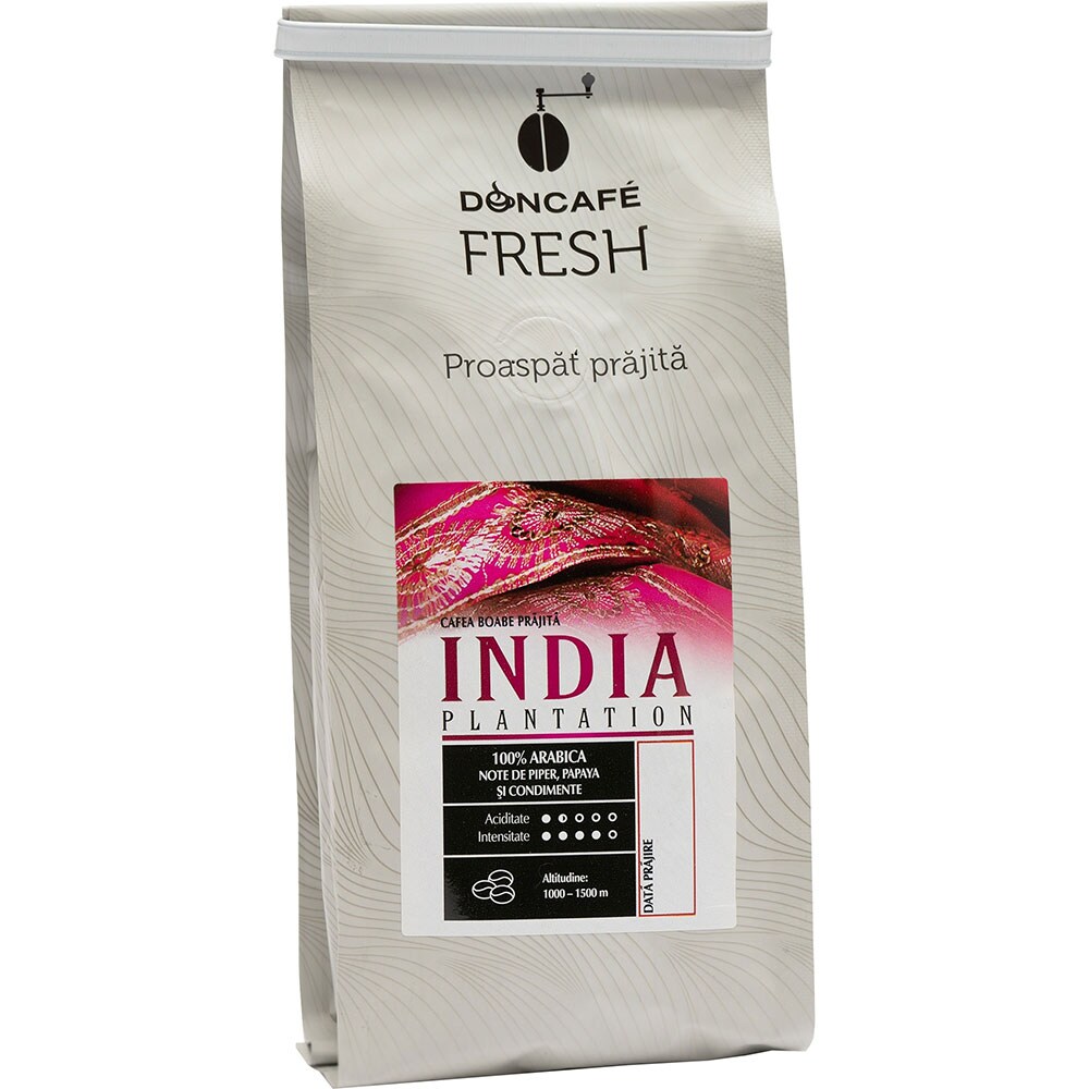Cafea boabe DONCAFE Fresh India Plantation, 250g