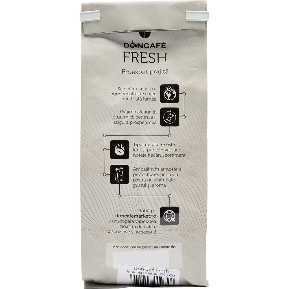 Cafea boabe DONCAFE Fresh Ethiopia Sidamo, 250g