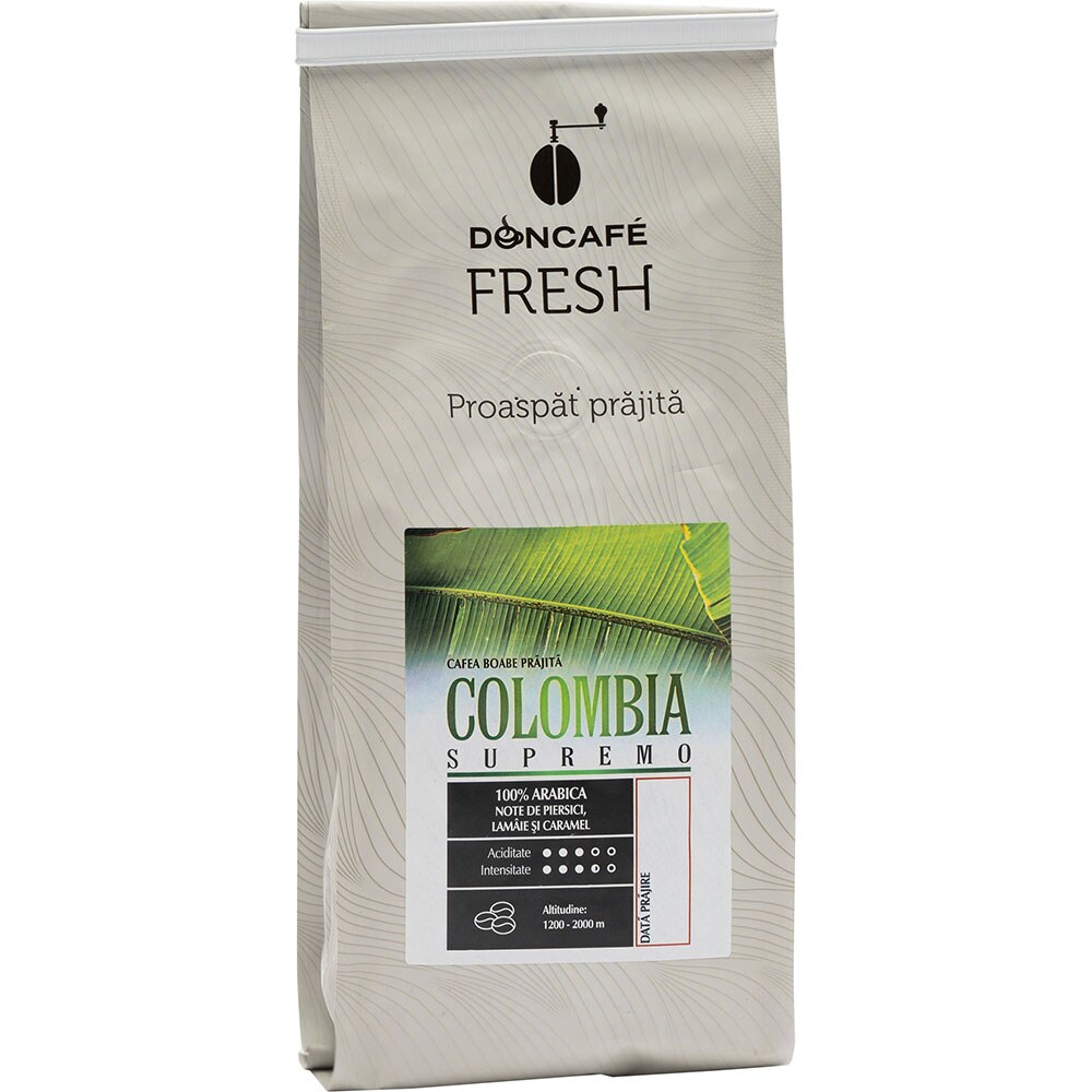 Cafea boabe DONCAFE Fresh Columbia Supremo, 250g