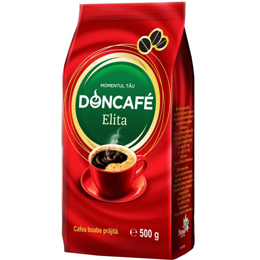 Pachet cafea boabe DONCAFE Elita, 4 x 500g