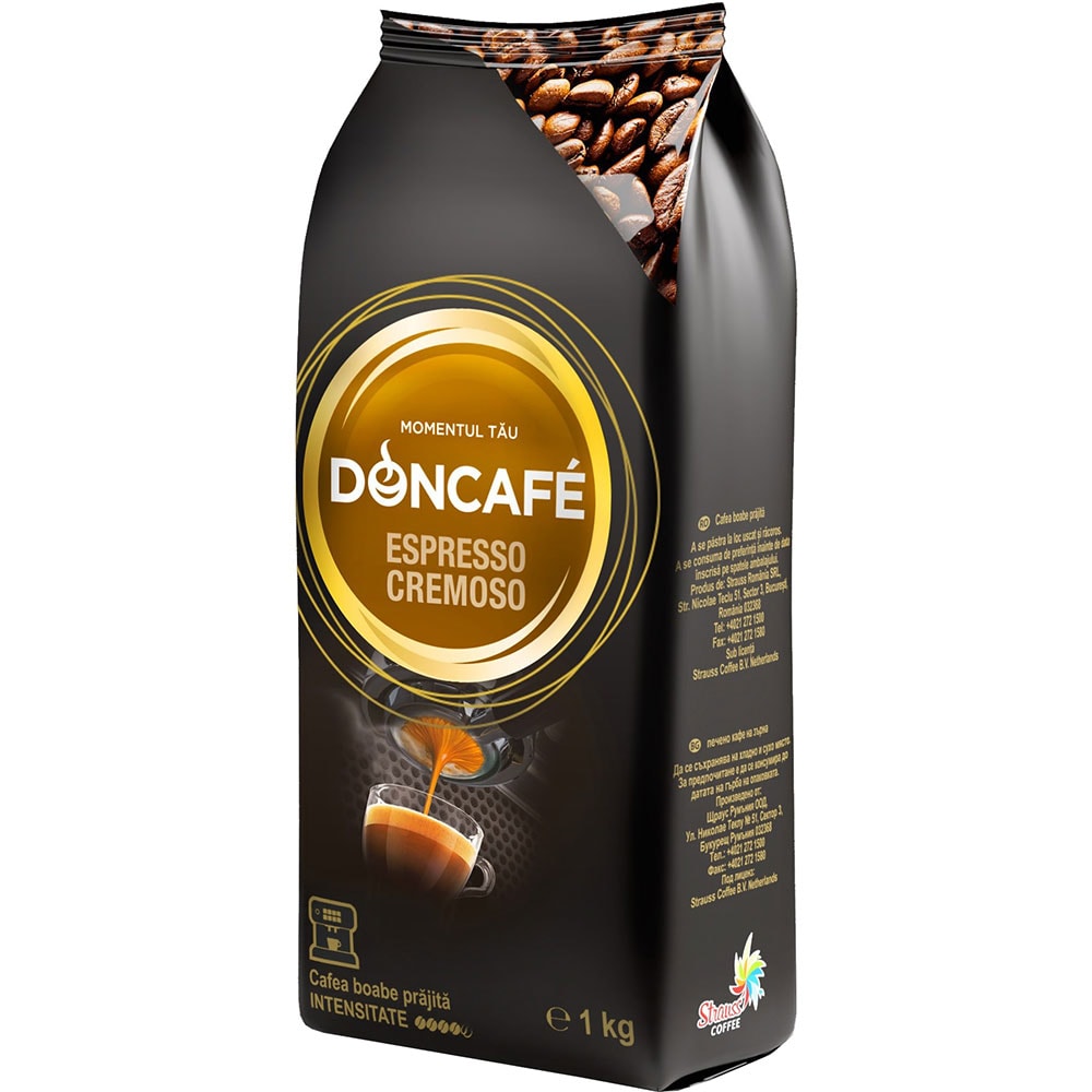 Cafea boabe DONCAFE Espresso Cremoso, 1000g