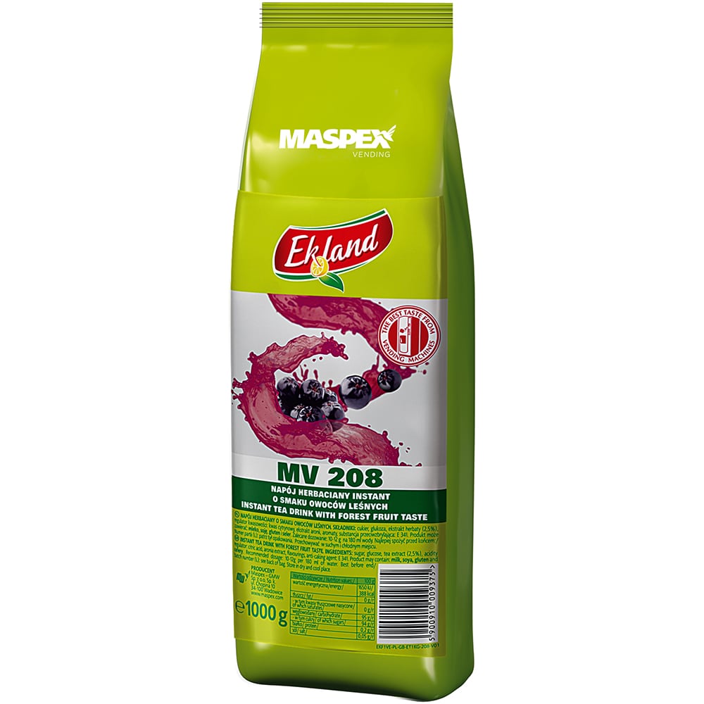 Ceai granulat instant EKLAND Fructe de padure, 10 bucati, 1000g