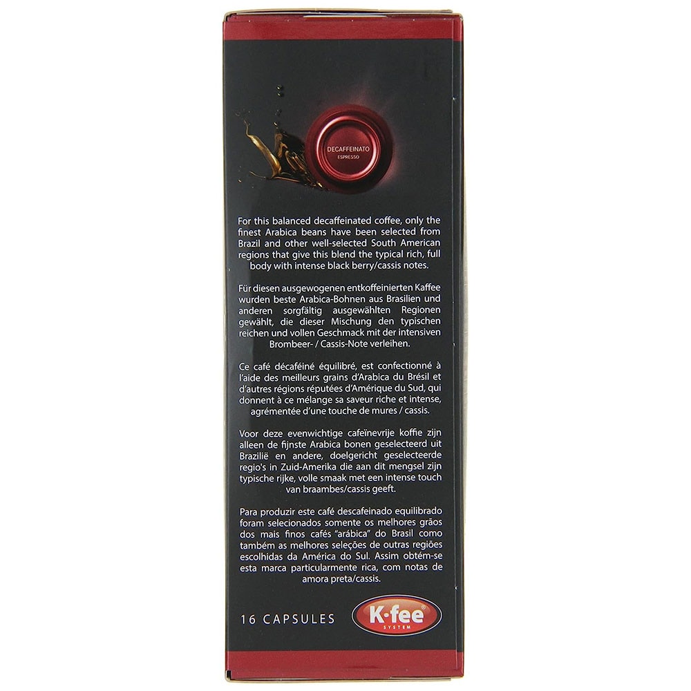 Capsule cafea ESPRESTO Decaffeinato, compatibile BeanZ, 16 capsule, 124g