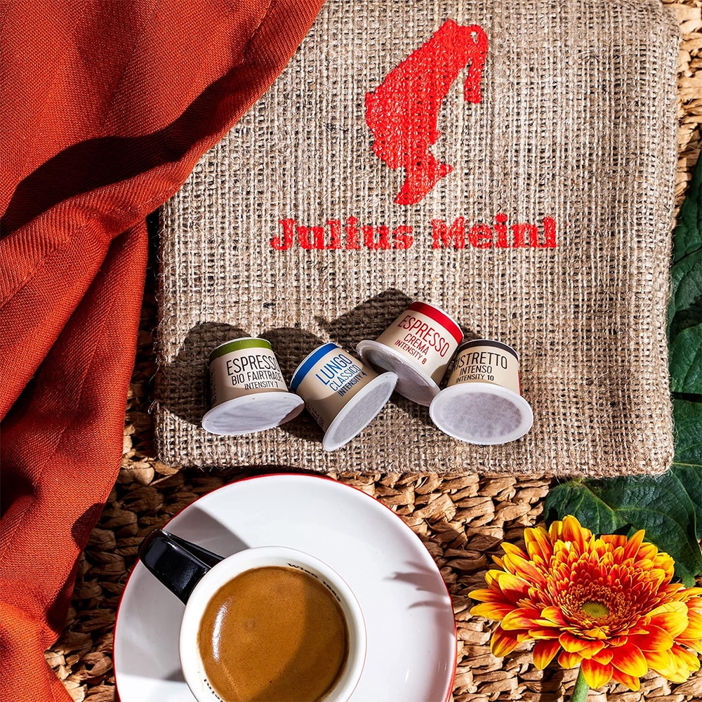 Capsule cafea JULIUS MEINL Espresso Crema, compatibile Nespresso, 10 capsule, 56g