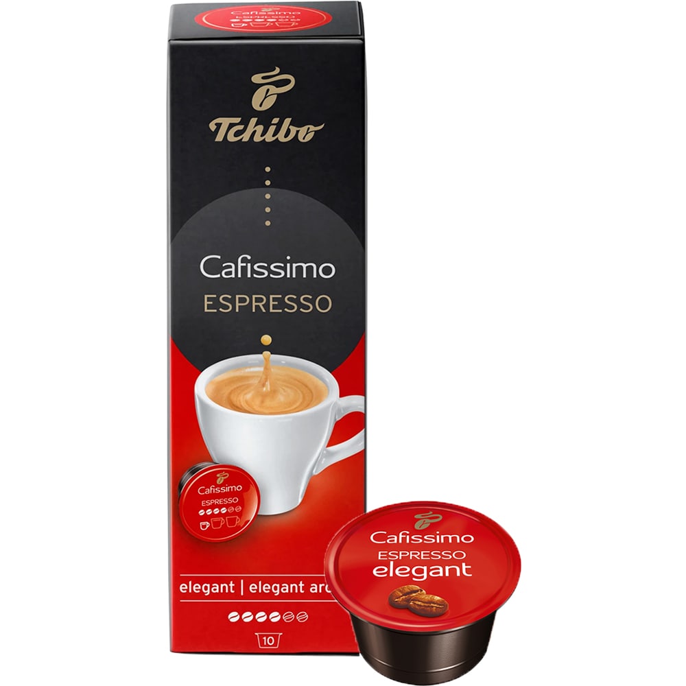Capsule cafea TCHIBO Espresso Elegant Aroma, compatibile Cafissimo, 10 capsule, 70g