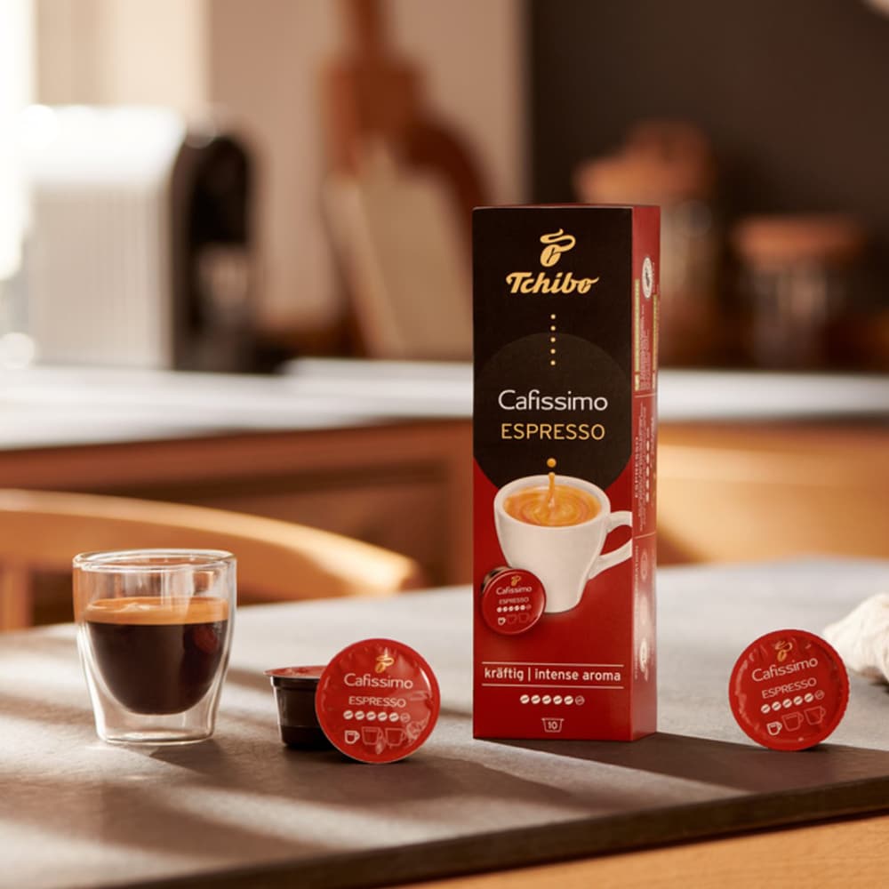 Capsule cafea TCHIBO Espresso Elegant Aroma, compatibile Cafissimo, 10 capsule, 70g