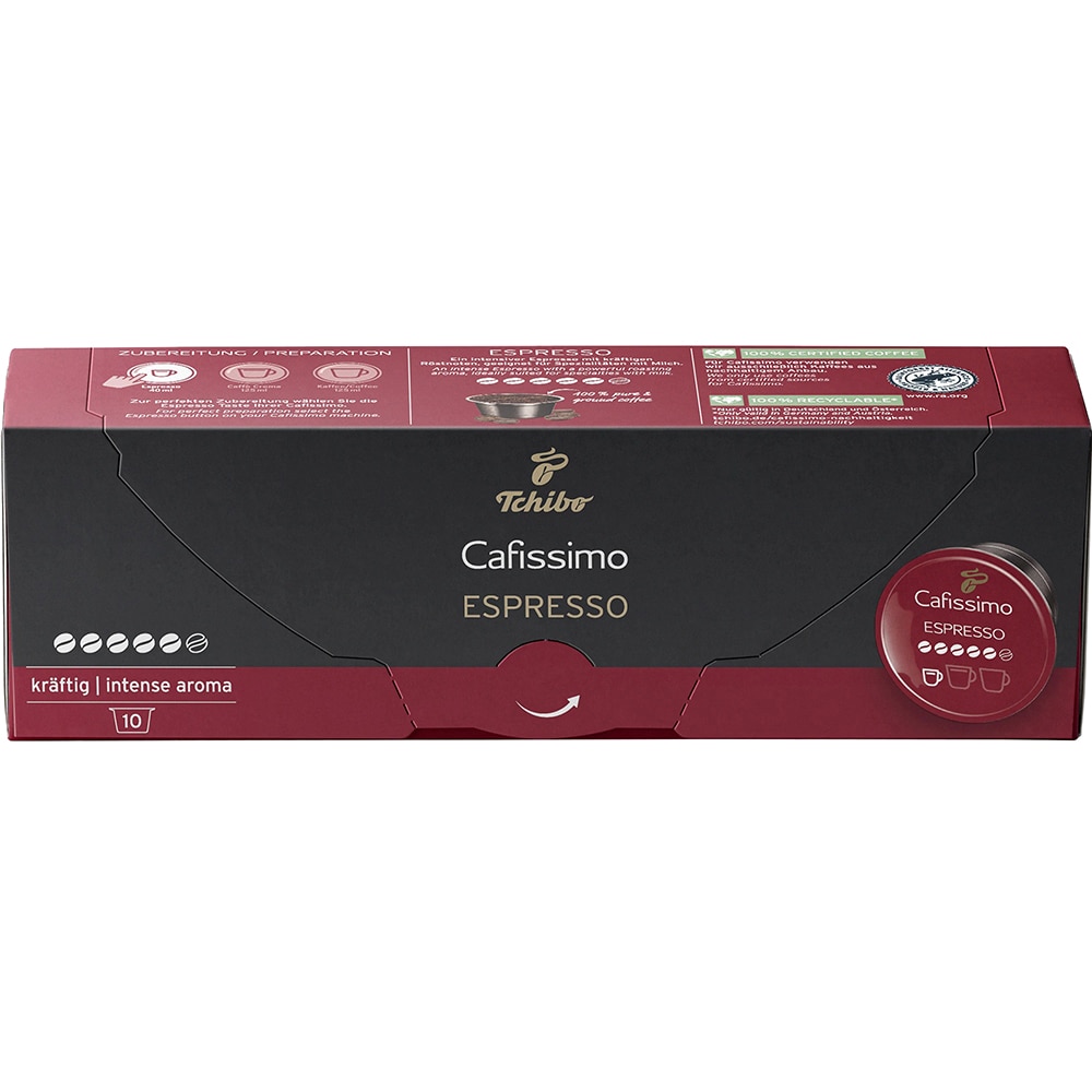 Capsule cafea TCHIBO Espresso Intense Aroma, compatibile Cafissimo, 10 capsule, 70g