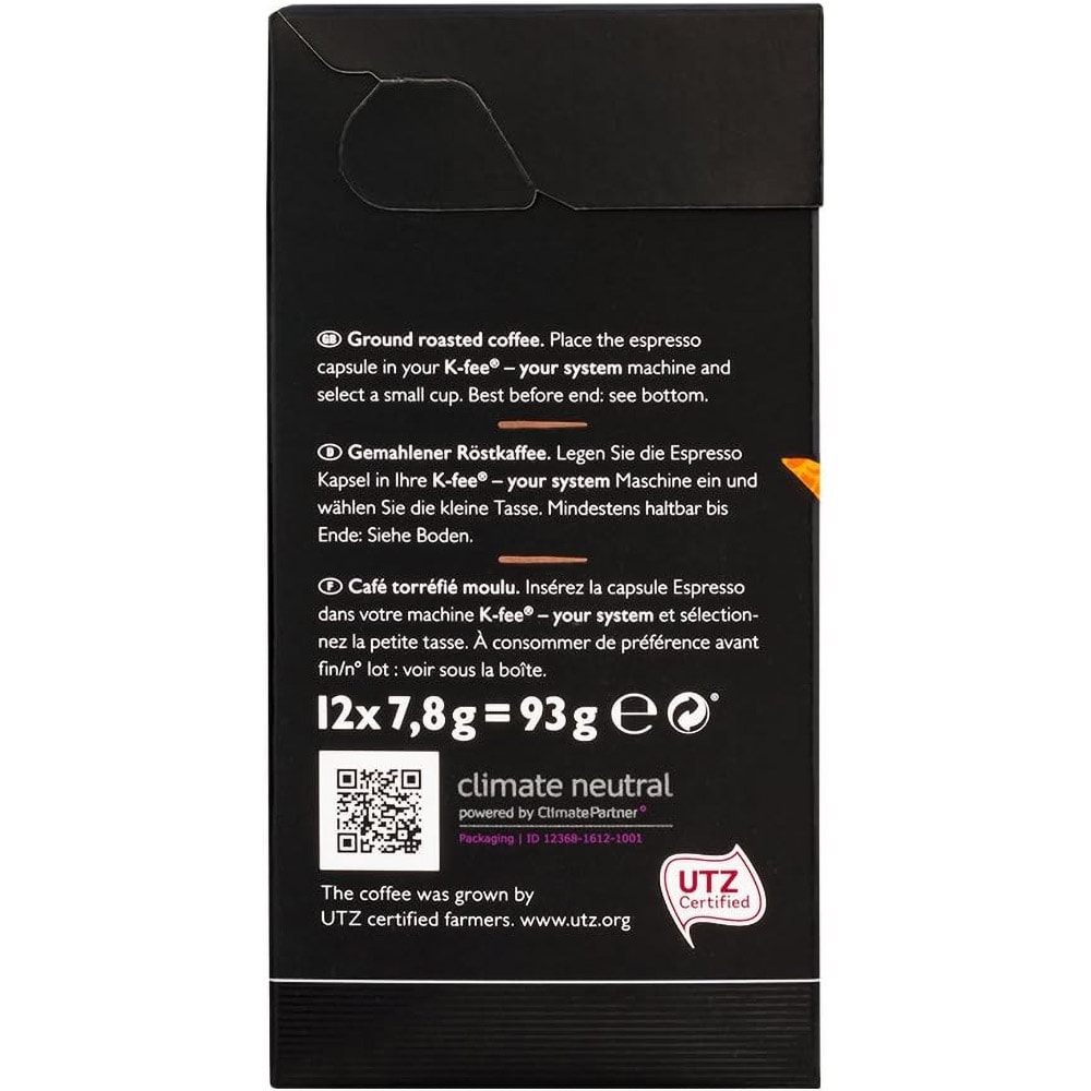 Capsule cafea MR & MRS MILL Enjoy Ethiopia, compatibile K-fee, 12 capsule, 93g