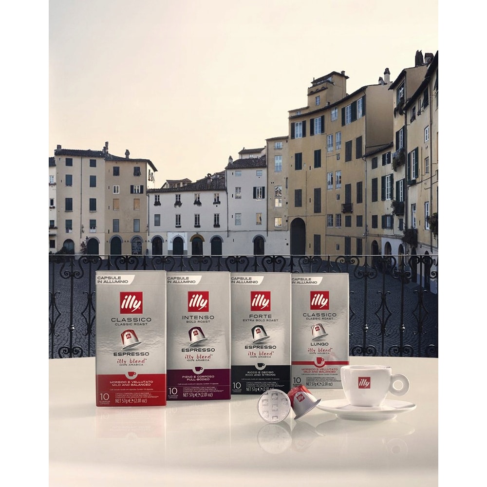 Capsule cafea ILLY Espresso Forte, compatibile Nespresso, 10 capsule, 57g