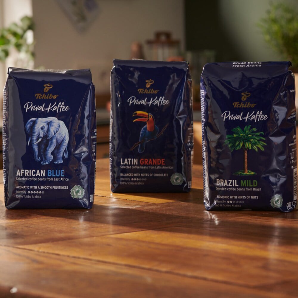 Cafea boabe TCHIBO Privat Kaffee African Blue, 500g