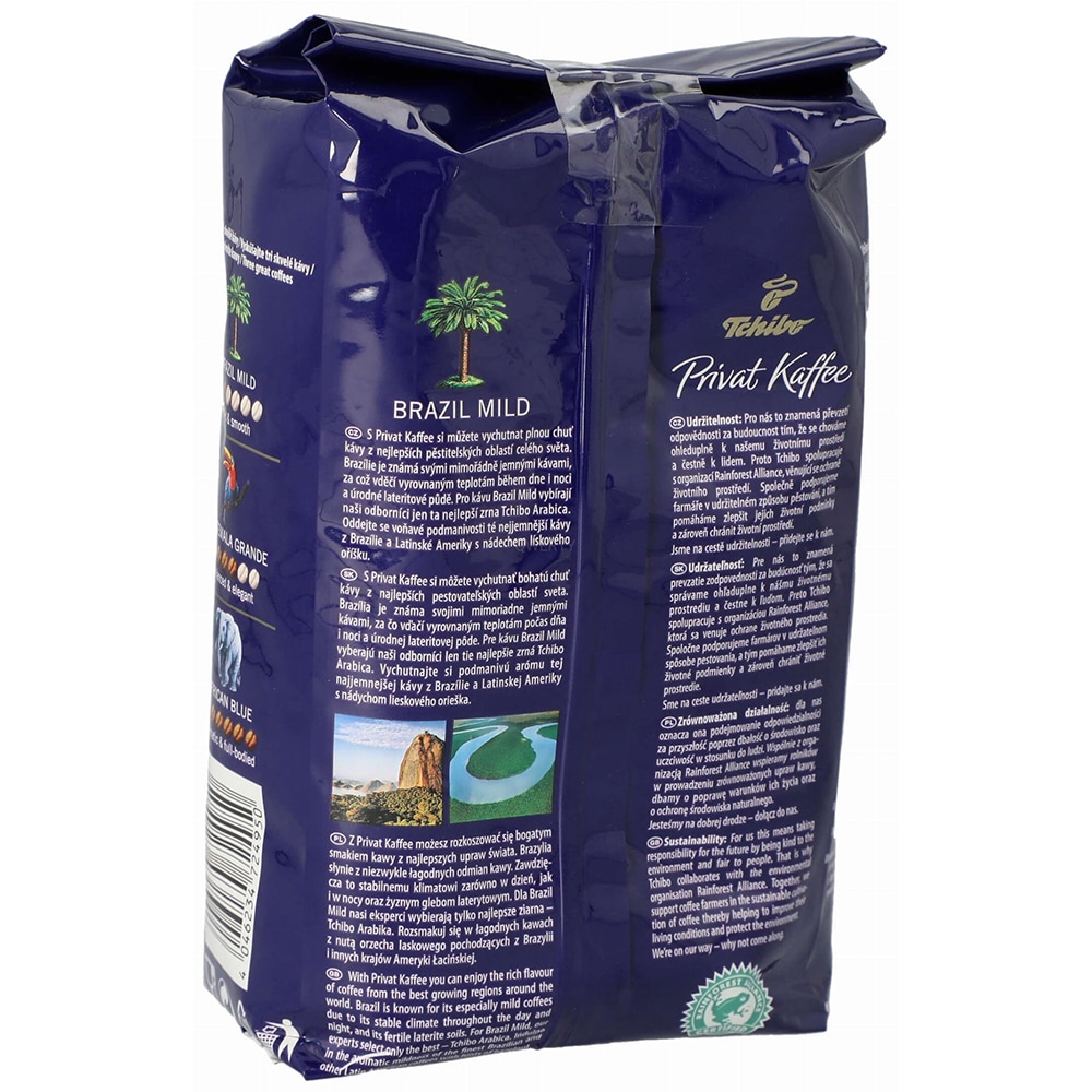 Cafea boabe TCHIBO Privat Kaffee Brazil Mild, 500g