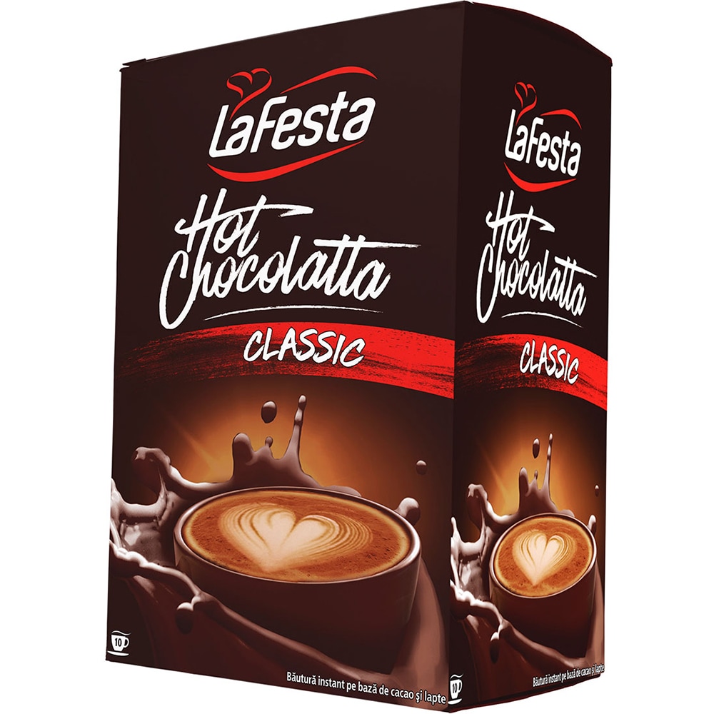 Ciocolata calda LA FESTA Classic, 6 bucati, 250g