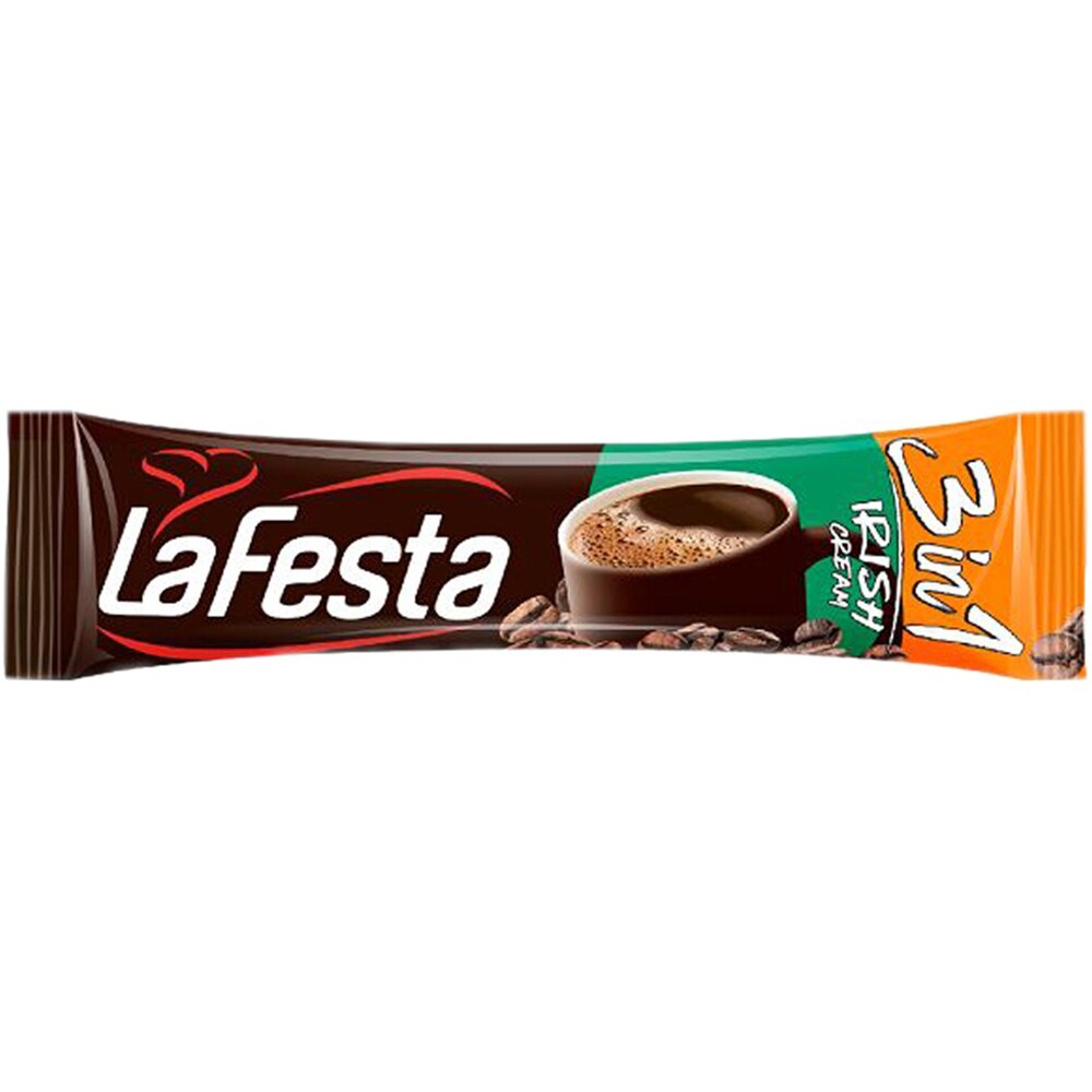 Cafea instant LA FESTA 3 in 1 Irish Cream, 6 bucati, 374.4g
