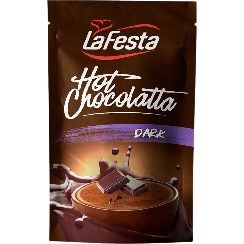 Ciocolata calda LA FESTA Dark, 6 bucati, 250g