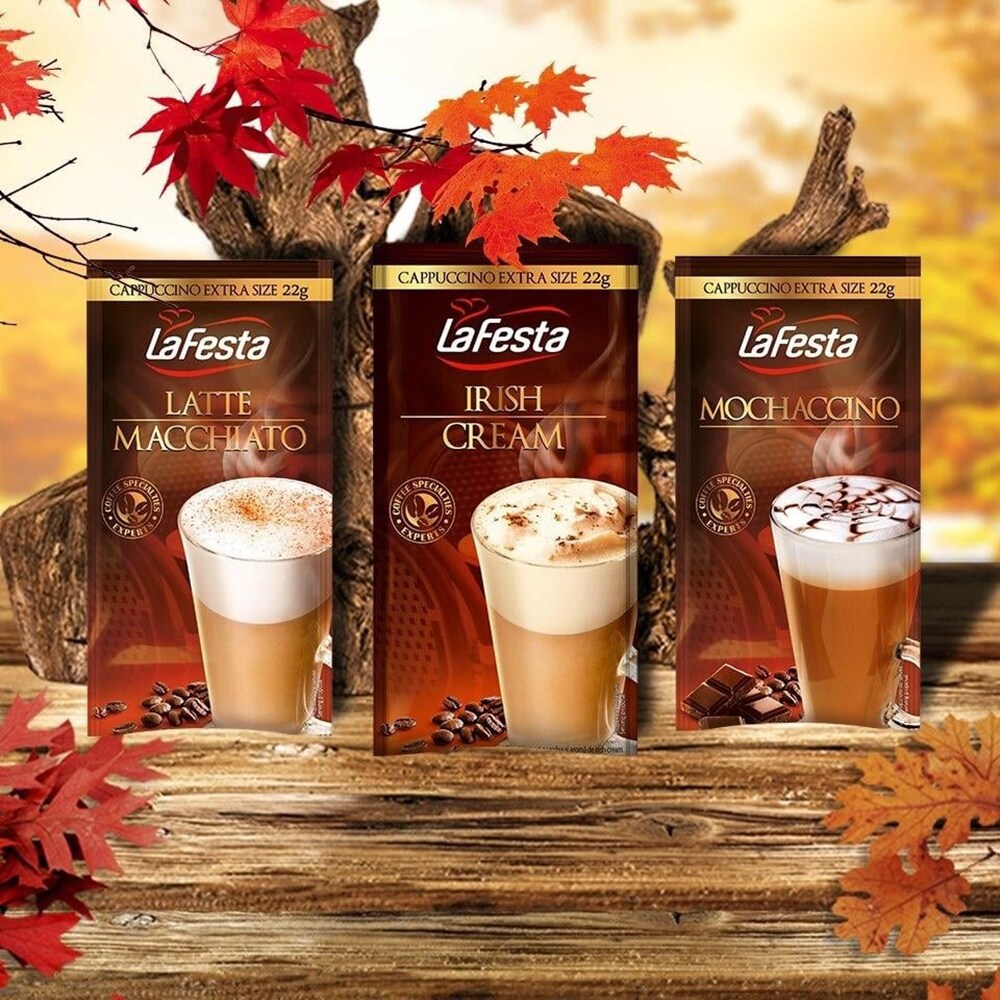 Cafea instant LA FESTA Cappuccino Latte Macchiato, 6 bucati, 176g