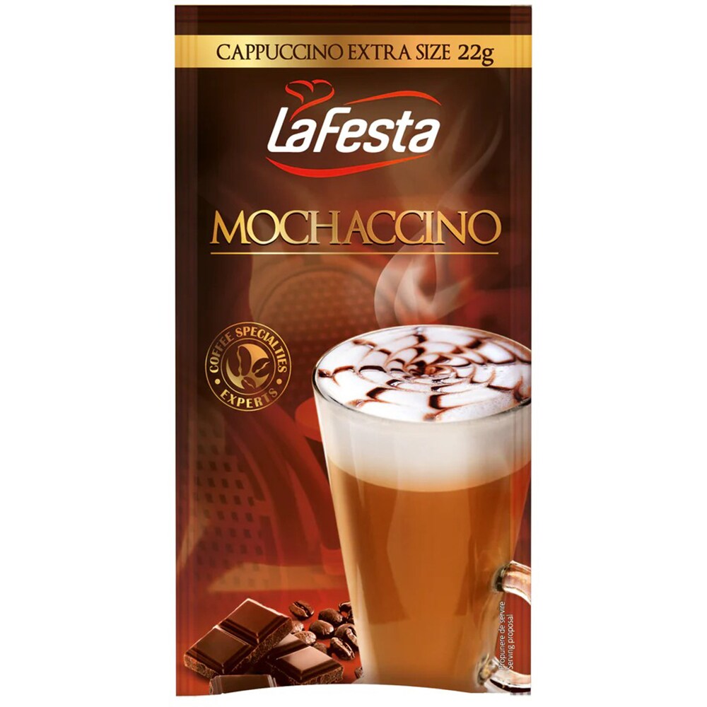 Cafea instant LA FESTA Cappuccino Mochaccino, 6 bucati, 176g