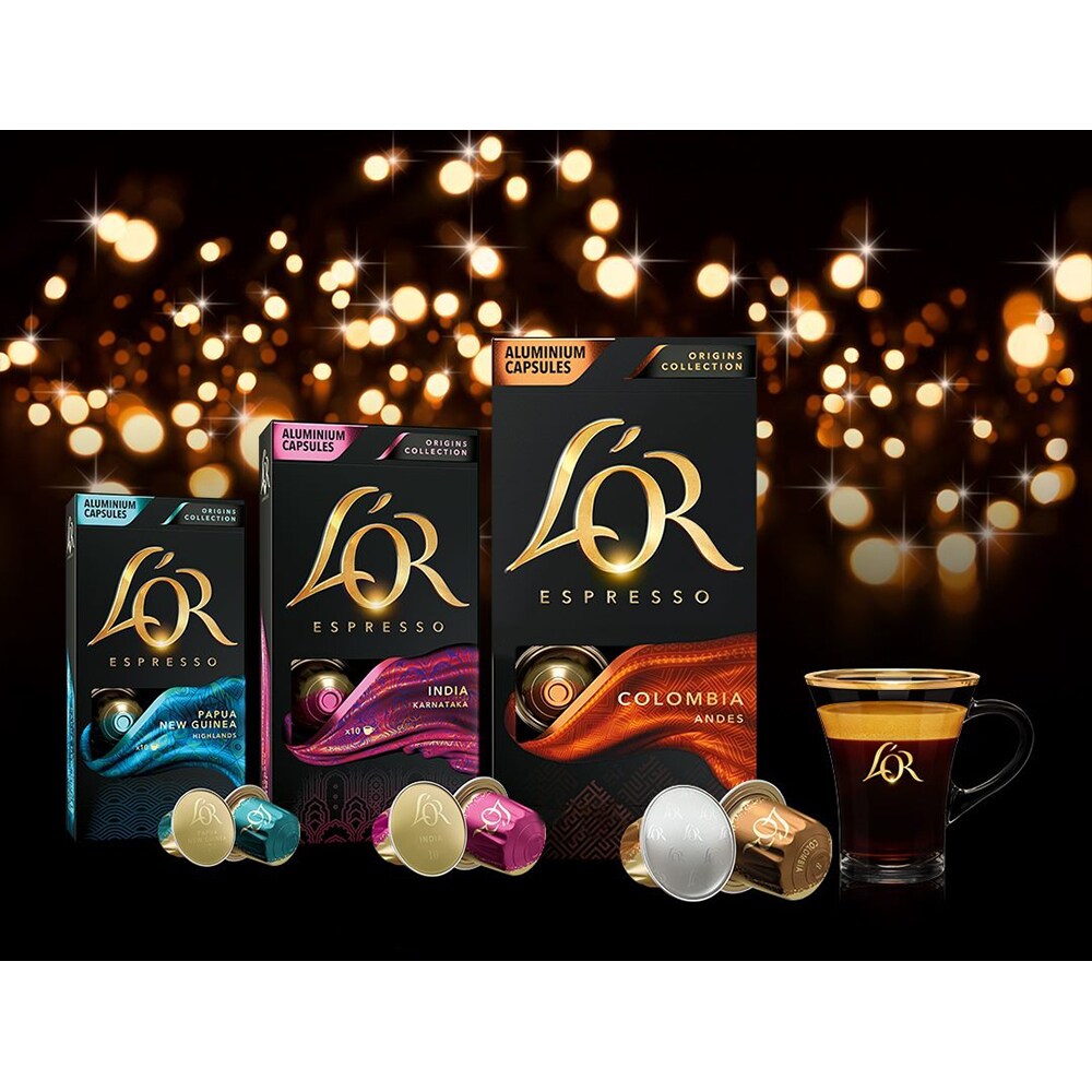 Capsule cafea L'OR Espresso India, compatibile Nespresso, 10 capsule, 52g