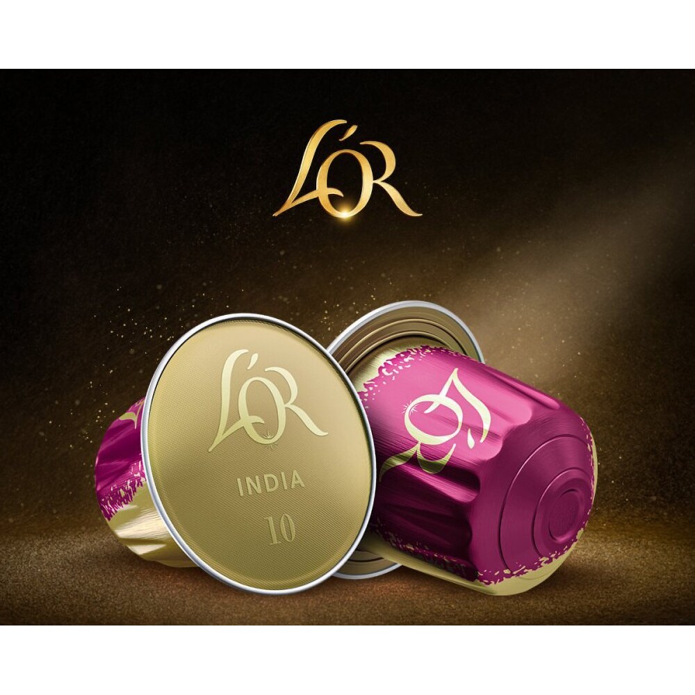 Capsule cafea L'OR Espresso India, compatibile Nespresso, 10 capsule, 52g