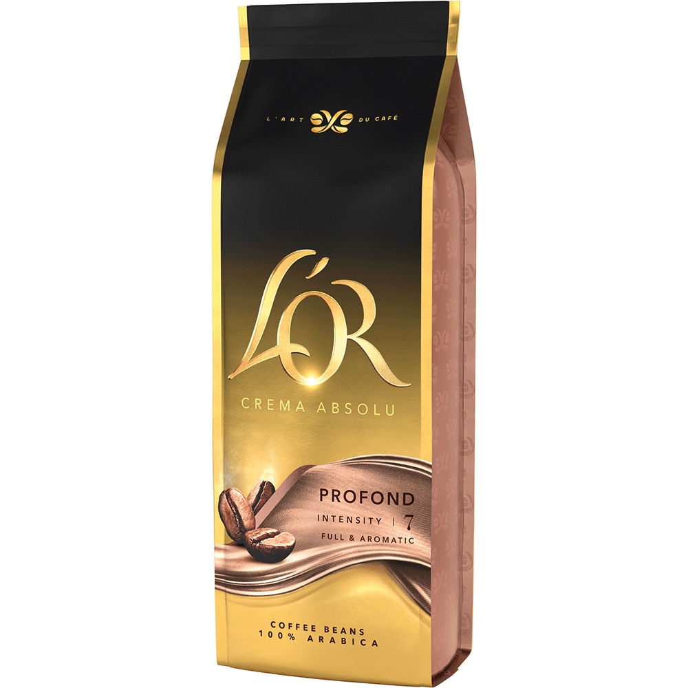 Cafea boabe L'OR Crema Absolu Profond, 500g