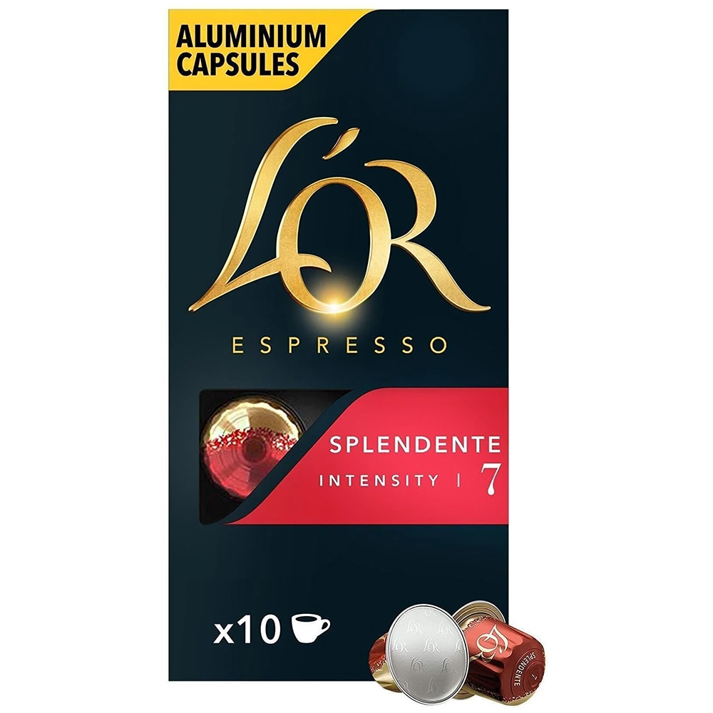 Capsule cafea L'OR Espresso Splendente, compatibile Nespresso, 10 capsule, 52g