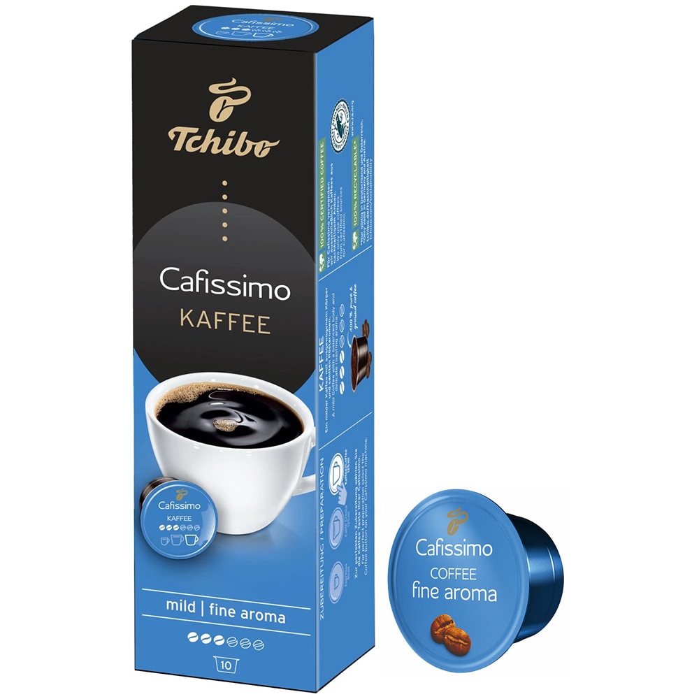 Capsule cafea TCHIBO Coffee Fine Aroma, compatibile Cafissimo, 10 capsule, 80g