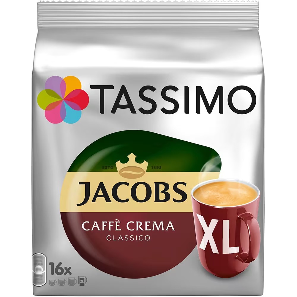 Set 3 x Capsule cafea JACOBS Mixed Pack, compatibile Tassimo, 48 capsule, 511.2g