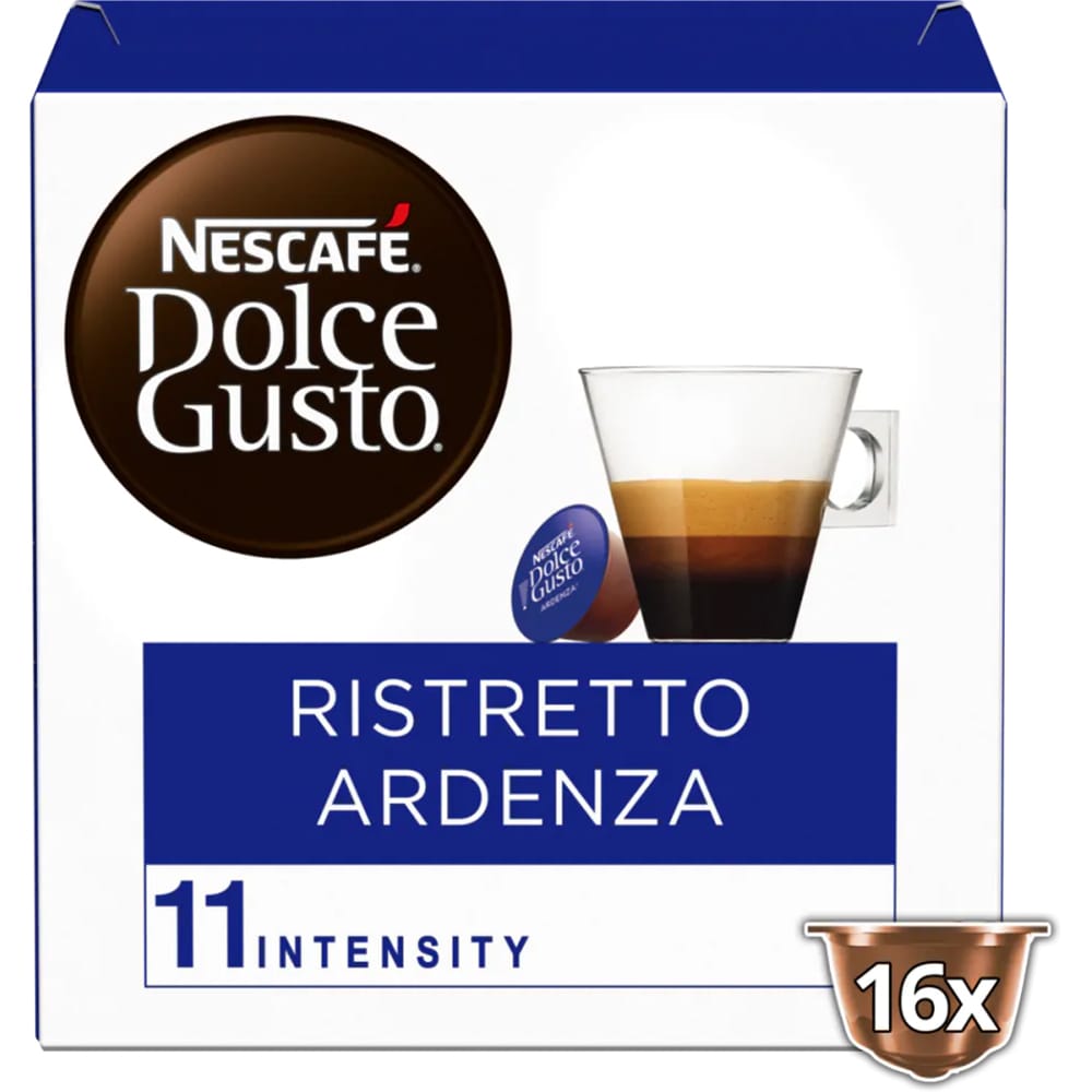 Capsule cafea NESCAFE Ristretto Ardenza, compatibile Dolce Gusto, 16 capsule, 104g