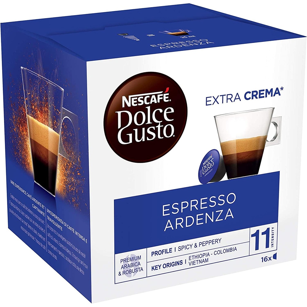 Capsule cafea NESCAFE Ristretto Ardenza, compatibile Dolce Gusto, 16 capsule, 104g