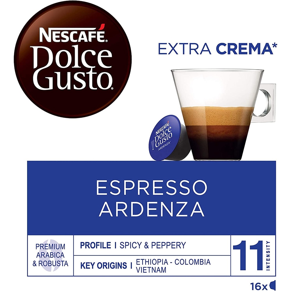 Capsule cafea NESCAFE Ristretto Ardenza, compatibile Dolce Gusto, 16 capsule, 104g