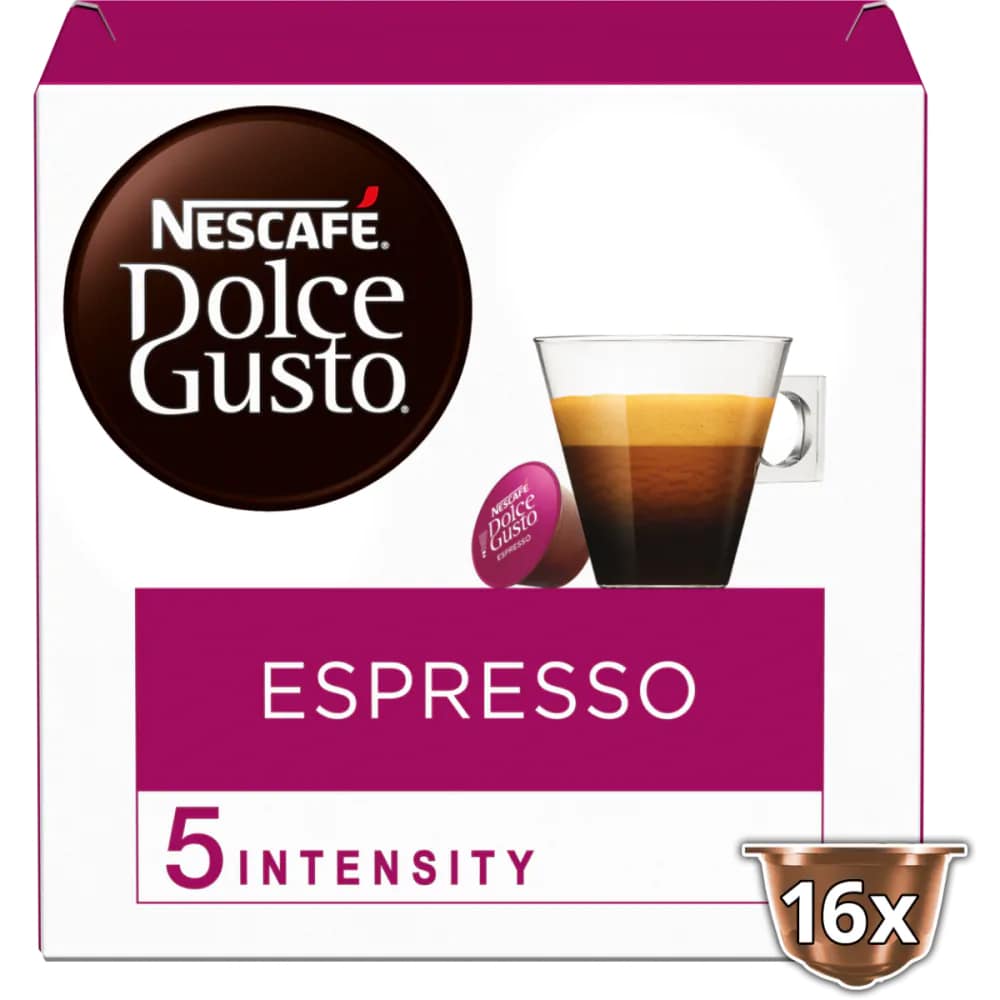 Capsule cafea NESCAFE Espresso, compatibile Dolce Gusto, 16 capsule, 96g