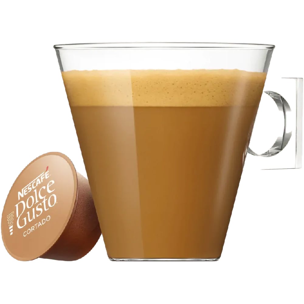 Capsule cafea NESCAFE Cortado Espresso Machiatto, compatibile Dolce Gusto, 16 capsule, 100.8g