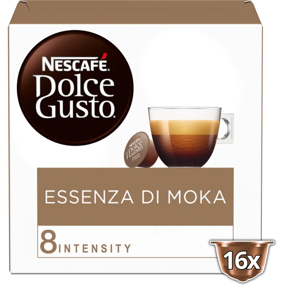 Capsule cafea NESCAFE Essenza Di Moka, compatibile Dolce Gusto, 16 capsule, 144g