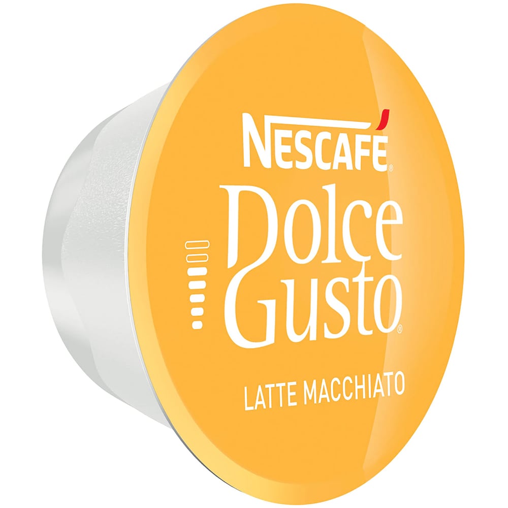 Capsule cafea NESCAFE Latte Macchiato, compatibile Dolce Gusto, 8 capsule cafea + 8 capsule lapte, 129g