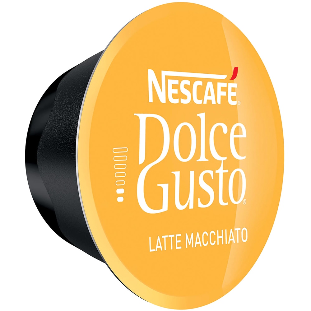 Capsule cafea NESCAFE Latte Macchiato, compatibile Dolce Gusto, 8 capsule cafea + 8 capsule lapte, 129g