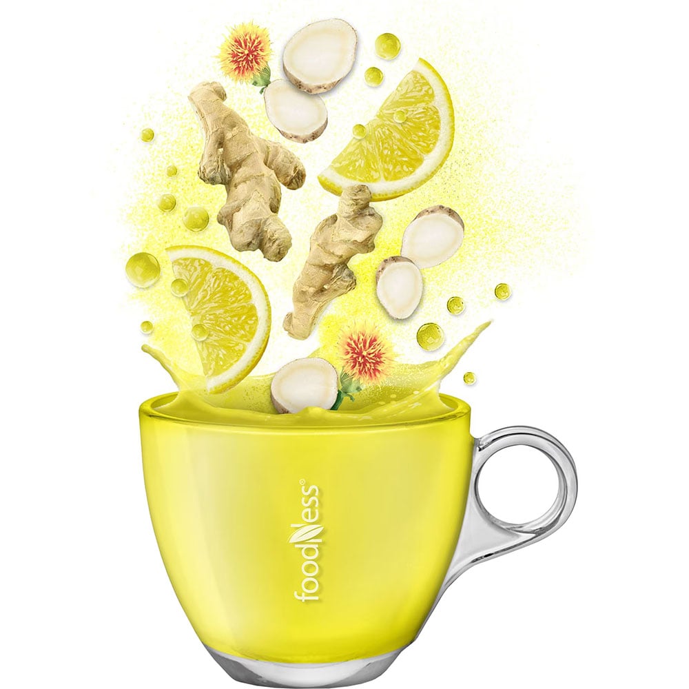 Ceai capsule FOODNESS Ginger & Lemon compatibile Dolce Gusto, 10 capsule, 120g