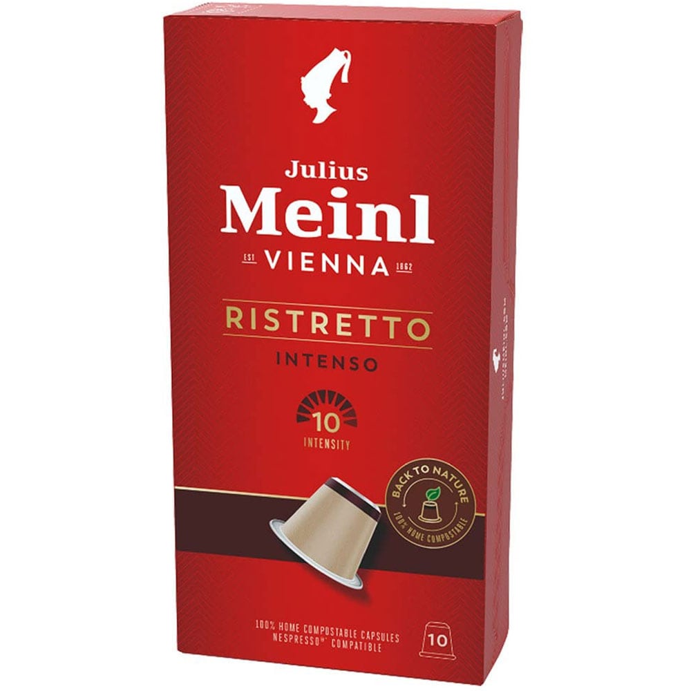 Capsule cafea JULIUS MEINL Ristretto Intenso, compatibile Nespresso, 10 capsule, 56g