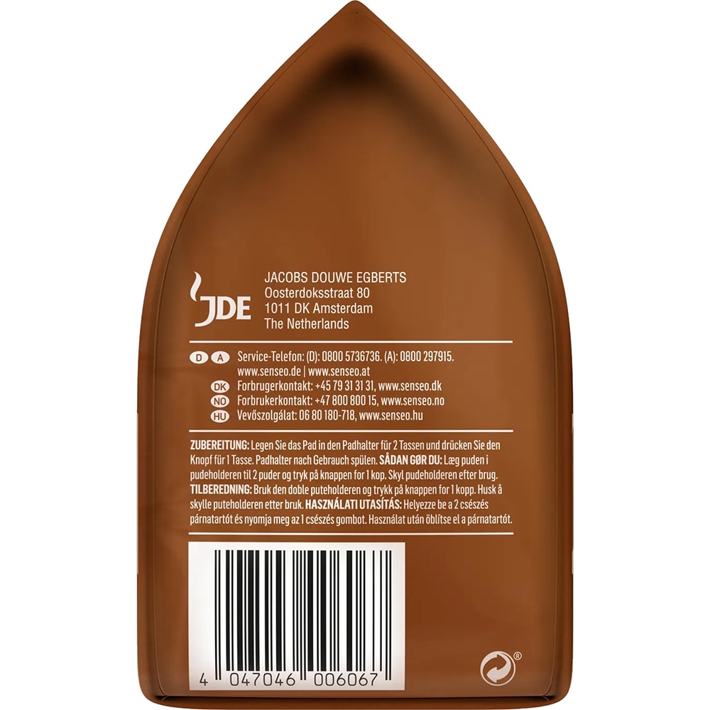 Paduri cafea SENSEO Cappuccino, 8 paduri, 92g